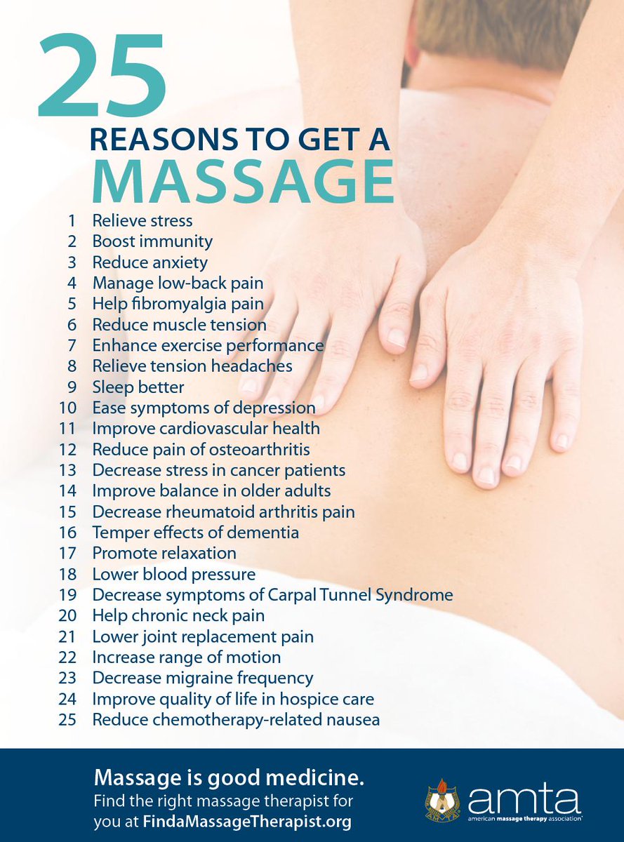 25 Reasons To Get A Massage